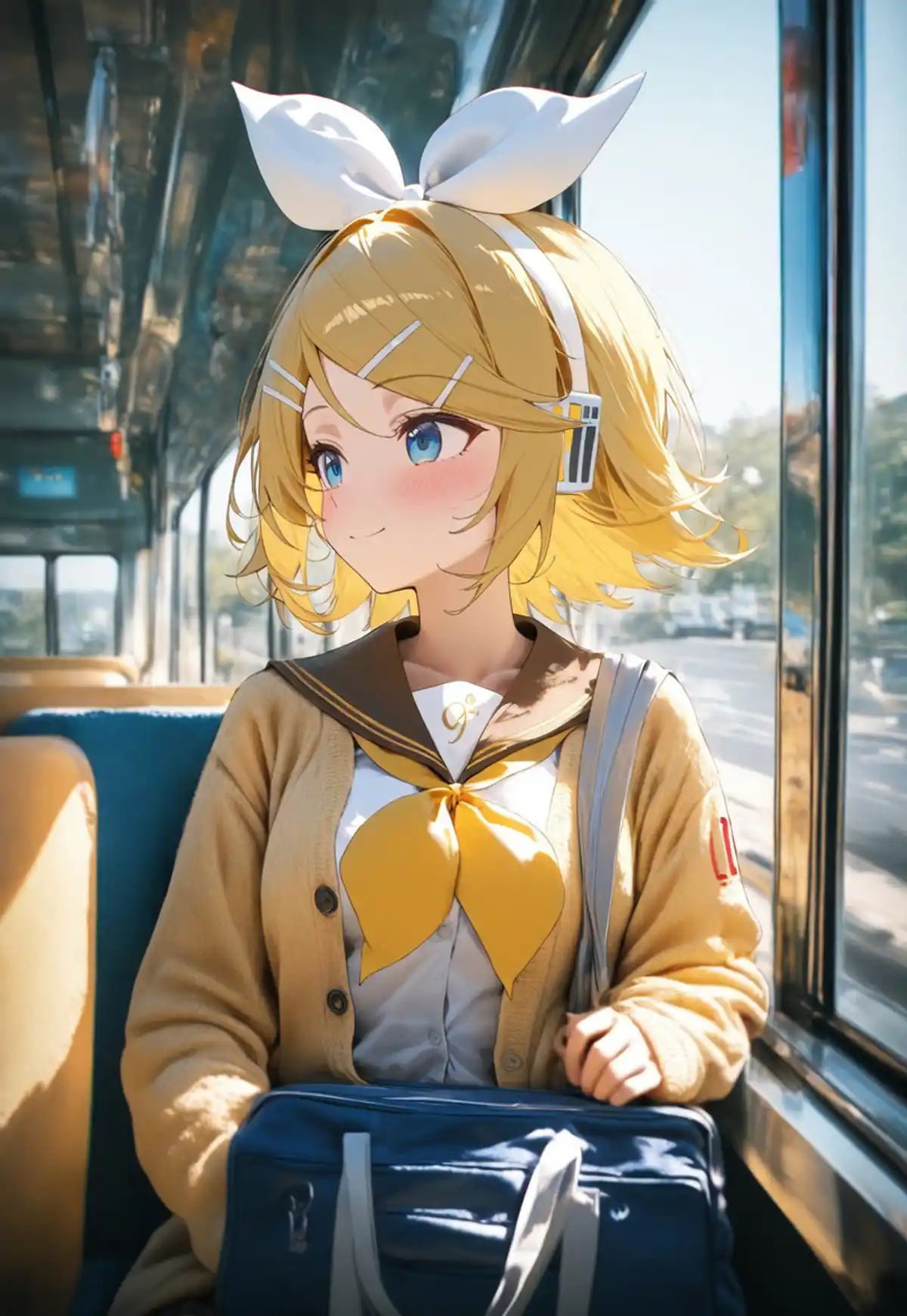 Animagine XL 4.0 official sample: anime scene useful as a workflow illustration